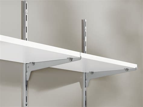 shelf brackets metal track|single track adjustable shelf brackets.